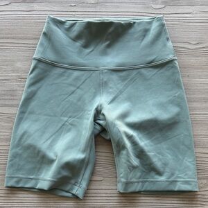 Lululemon High-Waist Sage Green Women’s Bike Shorts